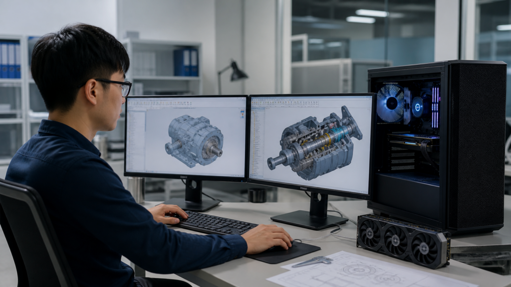 Hình minh hoạ: Cấu hình máy tính chạy SOLIDWORKS: Cách chọn CPU, RAM và card đồ họa