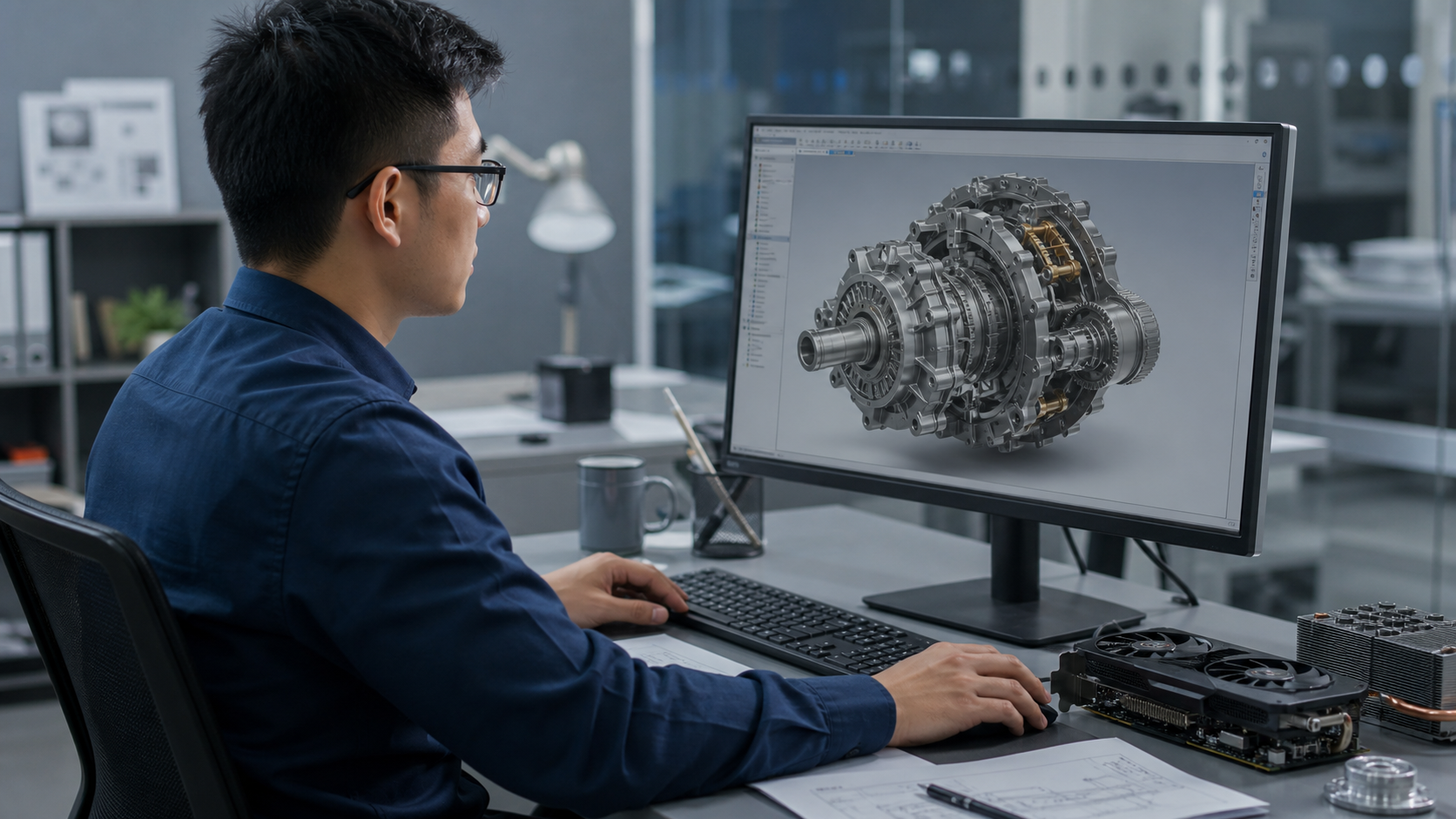 Hình minh hoạ: Cấu hình máy tính chạy SOLIDWORKS: Cách chọn CPU, RAM và card đồ họa