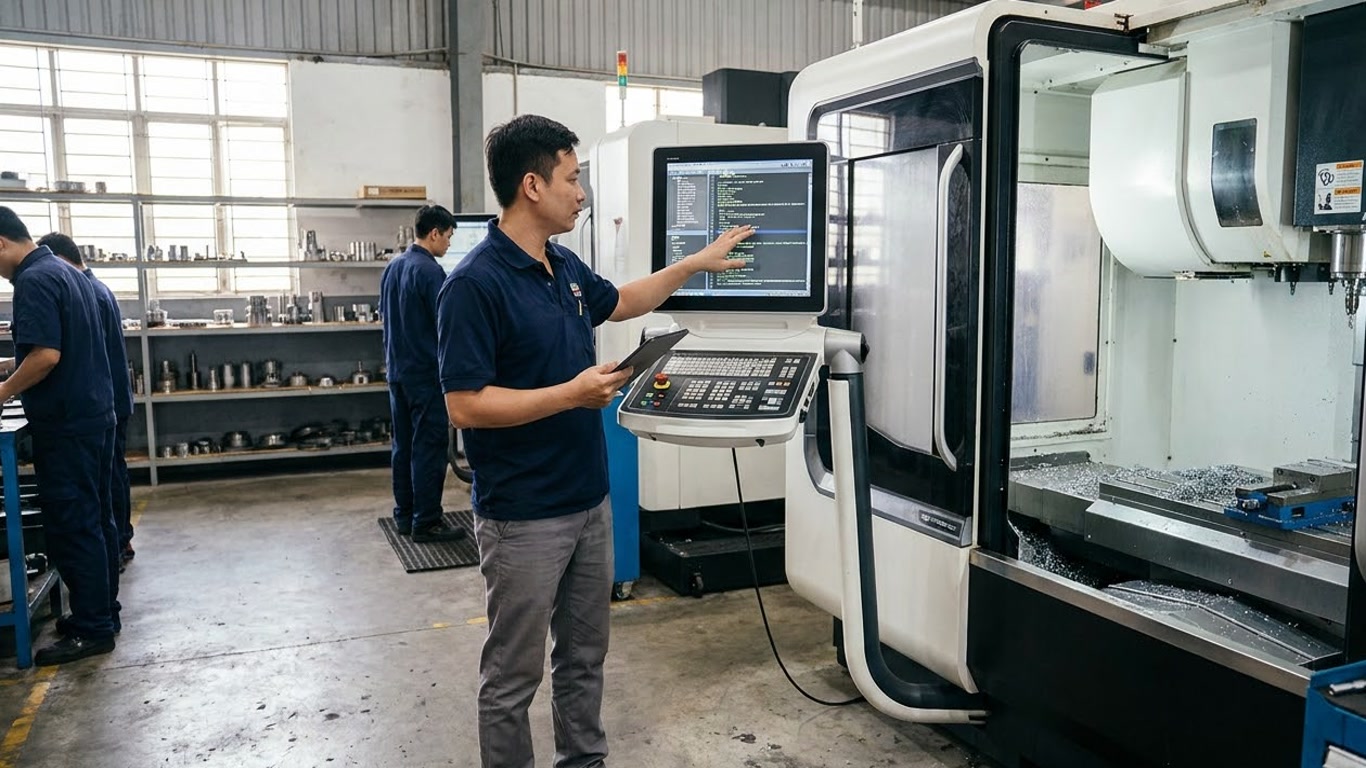 Hình minh hoạ: Post Processor CNC là gì? Vì sao phải cấu hình theo từng máy?