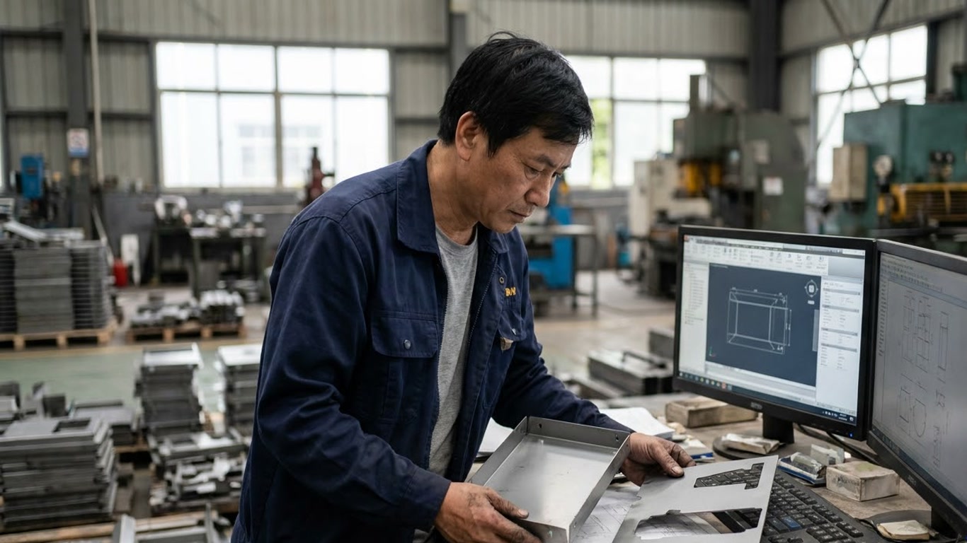Hình minh hoạ: Thiết kế kim loại tấm trong SOLIDWORKS: Từ mô hình đến bản trải