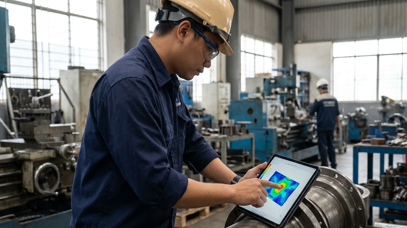 Hình minh hoạ: SOLIDWORKS Simulation là gì? Quy trình phân tích độ bền cơ bản