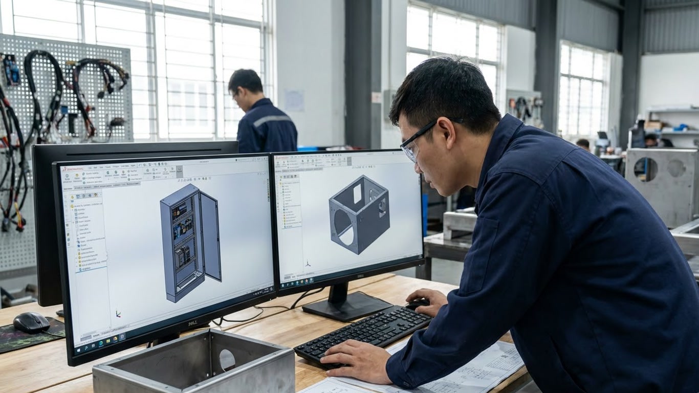 Hình minh hoạ: SOLIDWORKS Electrical: Kết nối thiết kế điện và cơ khí
