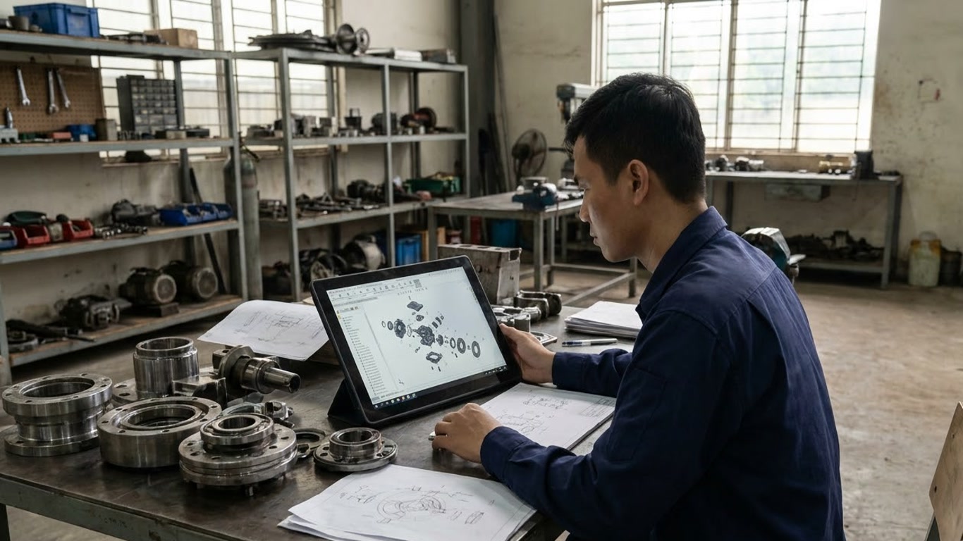 Hình minh hoạ: SOLIDWORKS Composer: Tạo tài liệu kỹ thuật không chờ thiết kế hoàn tất