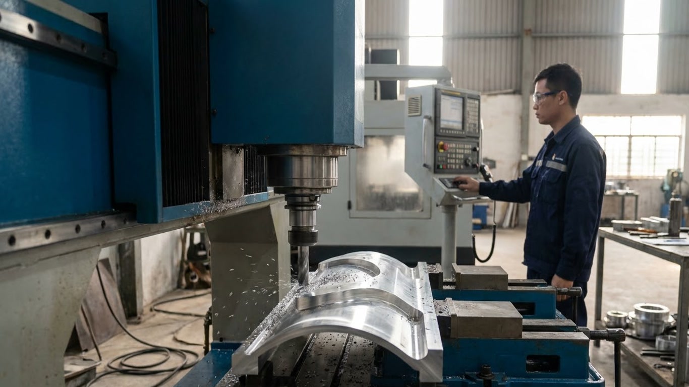 Hình minh hoạ: Gia công bề mặt HSS trong SolidCAM: Chọn chiến lược phù hợp