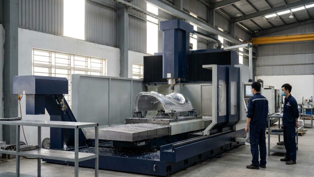 Hình minh hoạ: Gia công 5 trục đồng thời trong SolidCAM: Điều kiện triển khai