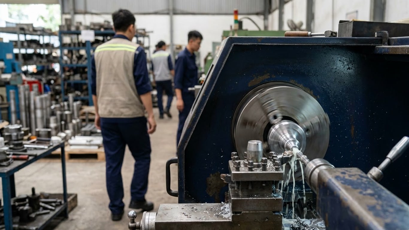 Hình minh hoạ: Tiện CNC trong SolidCAM: Tổ chức nguyên công và kiểm soát dao