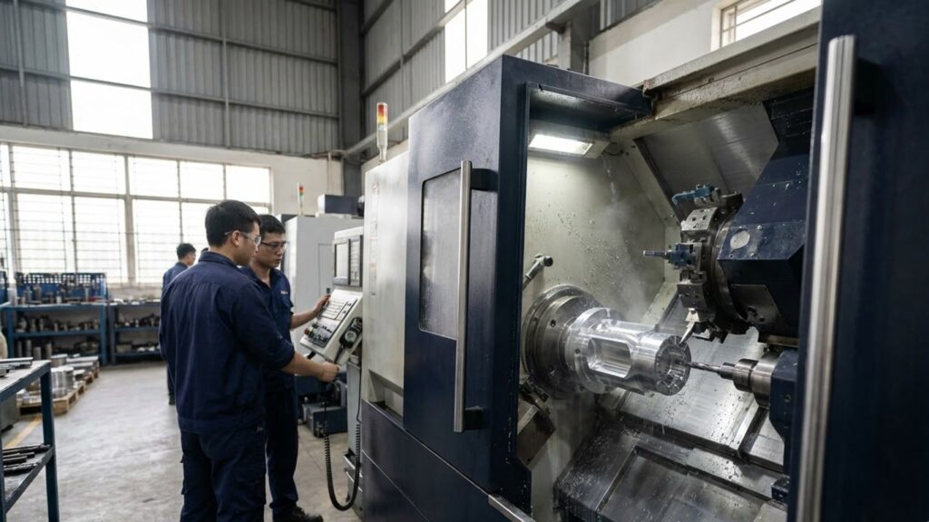 Hình minh hoạ: Mill-Turn trong SolidCAM: Lập trình máy đa nhiệm trong một môi trường