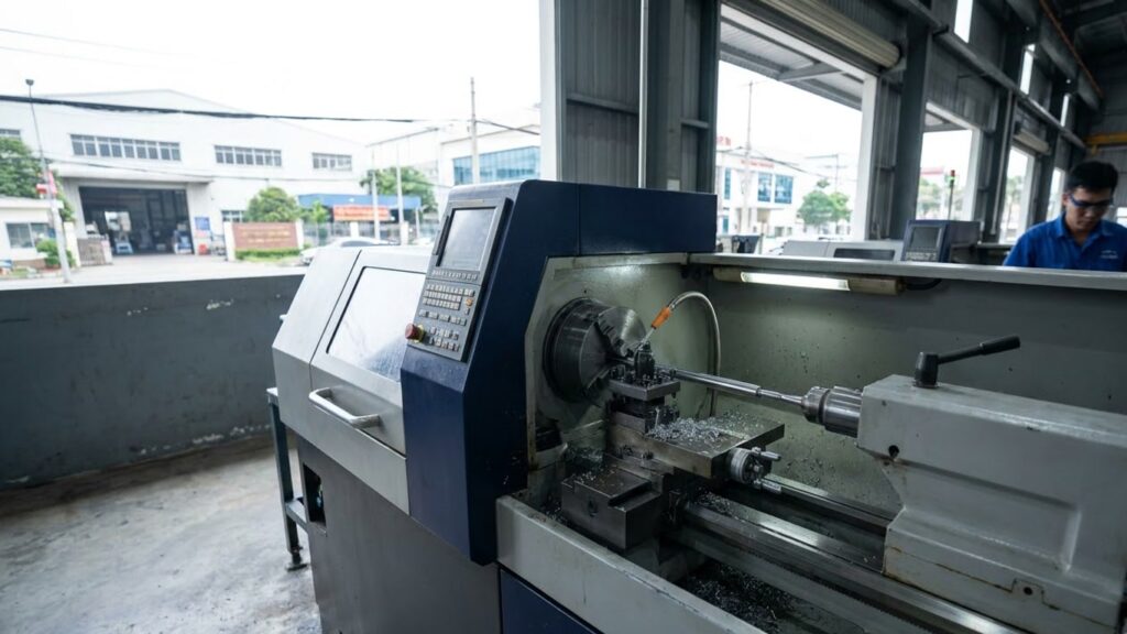 Hình minh hoạ: SolidCAM cho máy Swiss-Type: Lập trình chi tiết dài và nhỏ