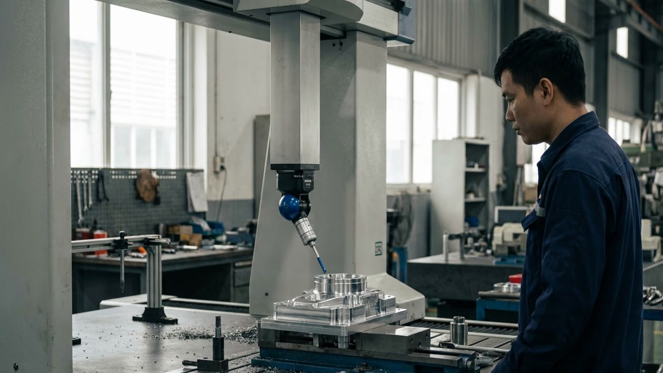 Hình minh hoạ: Đo kiểm bằng Probe trong SolidCAM: Khép kín quy trình trên máy CNC